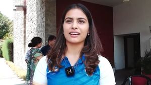 Indian shooting sensation Manu Bhaker meets Punjab Chief Minister Bhagwant Mann after Paris Olympics 2024 heroics
