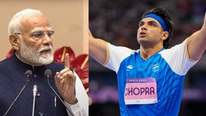 PM Narendra Modi wishes Neeraj Chopra with a heartfelt message following his silver medal at Paris Olympics