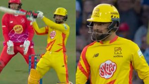 Watch - Rashid Khan strikes with MS Dhoni Helicopter shot in The Hundred 2024 Match