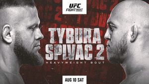 UFC Vegas 95: Tybura vs. Spivac 2 Fight Card, Date, Start Time in India, Telecast & Live Streaming Info