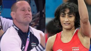 Watch: Vinesh Phogat Coach In Tears After Wrestler Wins Semifinal Bout and Confirms Medal at Paris Olympics