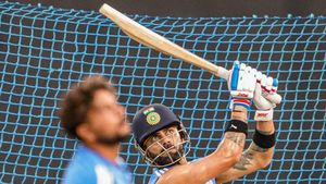 Watch: Virat Kohli bats as Gautam Gambhir watches keenly; Shreyas Iyer does bowling practice ahead of SL ODIs