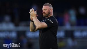 Rooney Celebrates First Triumph With Plymouth In EFL Cup Clash