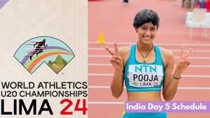 World Athletics U20 Championships 2024 India Schedule, Day 5 - August 31: Pooja Singh, Sharuk Khan, Men's 4x400m Relay Team Compete for Medals