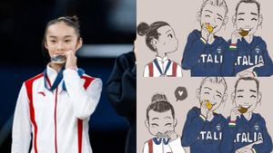 Zhou Yaqin’s Medal-Biting Moment Sparks a Fan Art Frenzy After Paris 2024 Silver Win