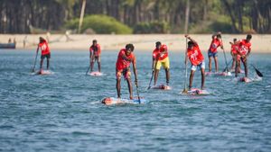 Palkbay SUP Challenge 2024: Over 120 Athletes Competing In National Championship At Palk Bay 