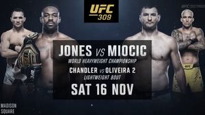 Jones vs Miocic to Headline UFC 309 in November, Chandler vs Olivera 2 Set For Co-Main Event