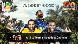 Zim Afro T10 2024 Squads: Captains & Players List of All Six Teams For Season 2