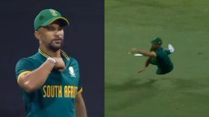IRE vs SA 3rd ODI: Coach JP Duminy Rolls Back The Years as Substitute Fielder With Diving Save
