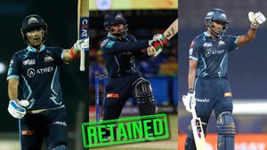 GT Retention List for IPL 2025: All Retained Players by Gujarat Titans on Deadline Day, featuring Shubman Gill, Rashid Khan