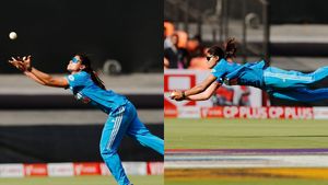 IND-W vs NZ-W: Radha Yadav goes airborne, takes two spectacular catches - Watch