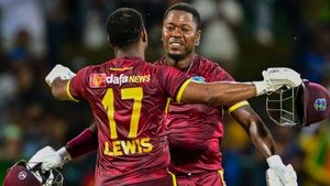 SL vs WI: Evin Lewis ton helps West Indies beat Sri Lanka in rain-affected third ODI