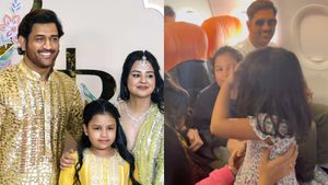 MS Dhoni Family Earns Praise as 4-year-old Kid Gets On-Flight Meeting as Perfect Gift For Birthday