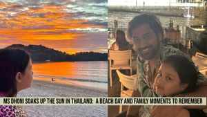 MS Dhoni Soaks Up the Sun with Daughter in Thailand: A Beach Day to Remember