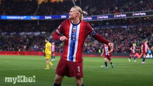 Erling Haaland's Hat-Trick Secures Norway's Promotion In Nations League Match Against Kazakhstan