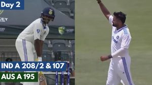 India A vs Australia A: IND A Take Control on Day 2 as Sai Sudharsan, Devdutt Padikkal Near Centuries after Mukesh Kumar's Six-For
