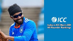 India in ICC Men's ODI All-Rounder Rankings: No Indian Player in Top 10, Jadeja Leads the Pack at 12th