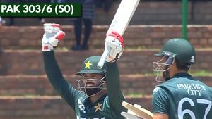 ZIM vs PAK: Kamran Ghulam hits maiden half-century as Pakistan post 303/6 in series decider