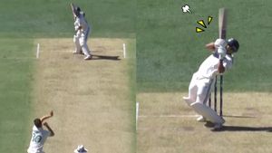 IND vs AUS: Debutant Nitish Reddy stylishly launches a 'Upper Cut Six' off Pat Cummins in BGT Opener