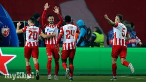 Red Star Belgrade Secures First Champions League Victory With 5-1 Win Over Stuttgart