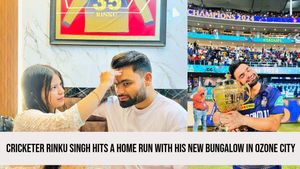 Rinku Singh Celebrates New Home: Indian Cricket Star Buys Luxurious Bungalow in Ozone City