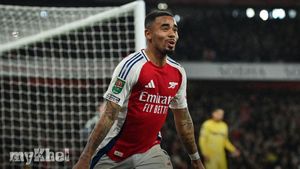 Gabriel Jesus' Hat-Trick Secures Arsenal's 3-2 Victory Over Crystal Palace In EFL Cup