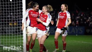 Arsenal Women Clinch Top Position In Group C After Dramatic Late Penalty By Mariona Caldentey