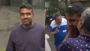 Ashwin returns Chennai Home after India Retirement - Family in Tears, Welcomed with Massive Celebration [Watch]