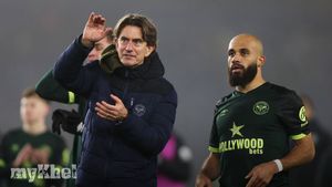 Brentford's Thomas Frank Laughs Off Transfer Speculation Surrounding Bryan Mbeumo