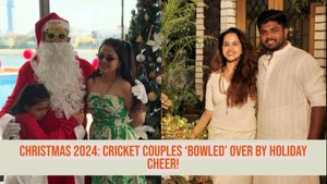 Virat Kohli & Anushka Sharma to Sanju Samson & Charulatha Ramesh - Cricket Couples ‘Bowling’ Us Over with Christmas Cheer