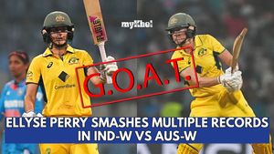 AUS-W vs IND-W: Aussie All-Rounder Ellyse Perry Becomes First Woman to Reach 7000 Runs, 300 Wickets in Brisbane ODI