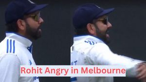 IND vs AUS: Rohit Sharma gets Animated; Abuses Teammate and Kicks MCG Turf in Frustration - Watch