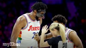 Joel Embiid Ejected During Chaotic First Half Of 76ers' Victory Over Spurs