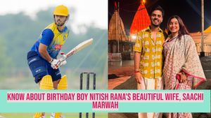 Celebrating Nitish Rana's Birthday Today: Discover His Love Story with Wife Saachi Marwah and Her Bollywood Connection