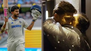 Watch - Nitish Reddy Emotional Reunion with Family After Maiden Test Century at MCG