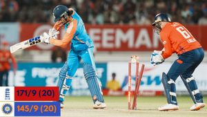 IND vs ENG 3rd T20I: Indian batting falters in Rajkot as England secure first win to keep series alive
