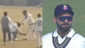 Fan Ditches Security To Meet Virat Kohli During Ranji Trophy Match, Video Goes Viral : WATCH