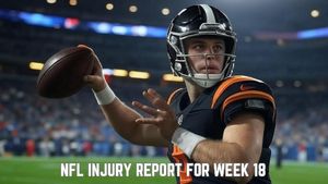 NFL Injury Report for Week 18