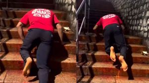 Nitish Kumar Reddy climbs Tirumala temple stairs on his Knees, shares Video on Social Media - Watch