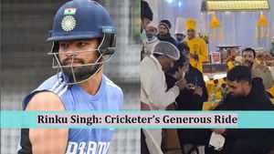 Rinku Singh’s Kindness Shines: Cricketer Surprises Staff with Cash Gifts and Father with Sports Bike- Read Full Story