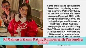 RJ Mahvash Claps Back at Dating Speculations Involving Yuzvendra Chahal: ‘Let People Live In Peace’