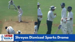Ranji Trophy: Shreyas Iyer dismissal sparks controversy as Ajinkya Rahane argues with umpire