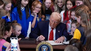 US President Donald Trump Signs Executive Order to Ban Transgenders Participation in Female Sport Events