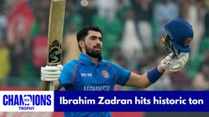 Champions Trophy 2025: Ibrahim Zadran Etches His Name in History with Afghanistan's First Century in the Tournament