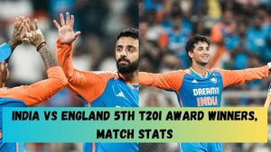 India vs England 5th T20I: IND vs ENG Full List of Awards, Scorecard, Match Stats, Post-Match Presentation