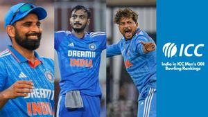 India in ICC Men's ODI Bowling Rankings: Kuldeep Yadav Holds Firm in Top 3, Shami & Axar Rise, Hardik Pandya Climbs Up