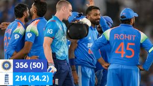 IND vs ENG: India Crush England by 142 Runs to Complete ODI Whitewash in Ahmedabad