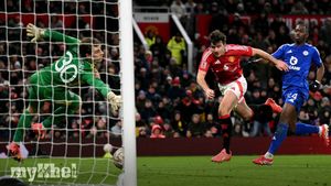 Manchester United Triumphs With Late Harry Maguire Header In FA Cup Match Against Leicester City