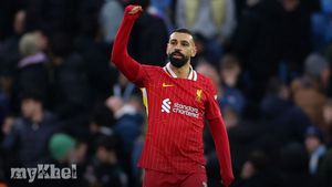 Mohamed Salah Celebrates Liverpool's Special 2-0 Win Over Manchester City In Premier League