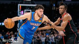 Oklahoma City Thunder Secure Victory Against Toronto Raptors In Chet Holmgren's Comeback Game